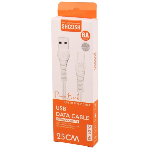 کابل پاور تایپ سی مدل SH601C برند SHOOSH